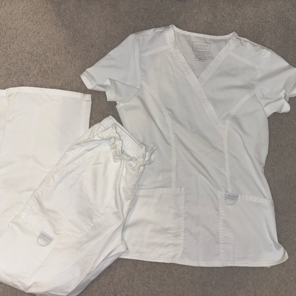White Cherokee Womens Scrubs